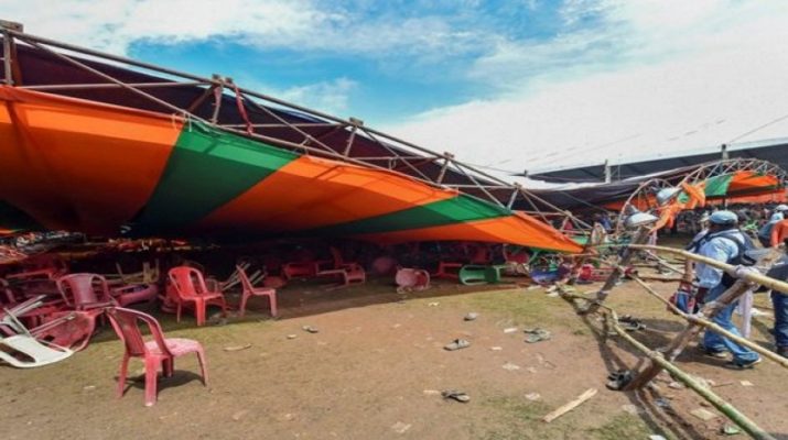 मोदी की रैली में पंडाल गिरने से 90 लोग जख्मी, केंद्र ने पश्चिम बंगाल सरकार से मांगी रिपोर्ट 1 Hello Uttarakhand News »