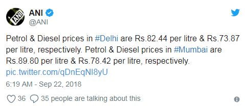 फिर बढ़े पेट्रोल के दाम, डीजल के दाम से फिलहाल राहत 2 Hello Uttarakhand News »
