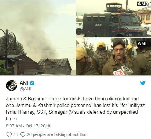 आतंकियों और सुरक्षाबलों के बीच मुठभेड़, तीन आतंकी ढेर, एक जवान शहीद 2 Hello Uttarakhand News &raquo;