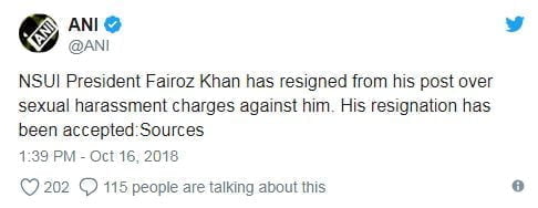 आरोपों से घिरे एनएसयूआई के राष्ट्रीय अध्यक्ष ने दिया इस्तीफा 2 आरोपों से घिरे एनएसयूआई के राष्ट्रीय अध्यक्ष ने दिया इस्तीफा 2 Hello Uttarakhand News »