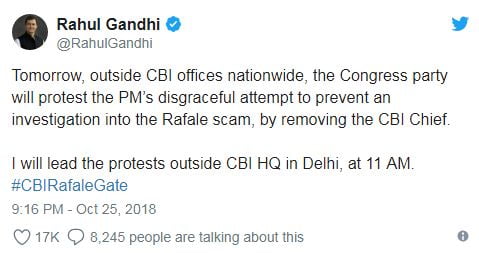 सीबीआई विवाद: देशभर में कांग्रेस का प्रदर्शन, मिला टीएमसी का साथ 2 Hello Uttarakhand News »