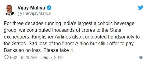 बैंकों के कर्ज चुकाने को तैयार विजय माल्या, ट्वीट कर दी जानकारी 2 Hello Uttarakhand News »