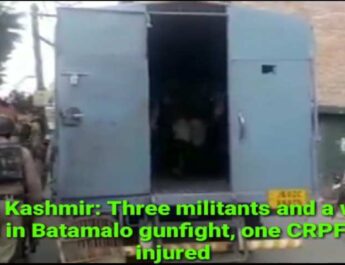 Jammu & Kashmir: Three militants and a woman has been killed in Batamalo gunfight, one CRPF officer injured 3 Hello Uttarakhand News »