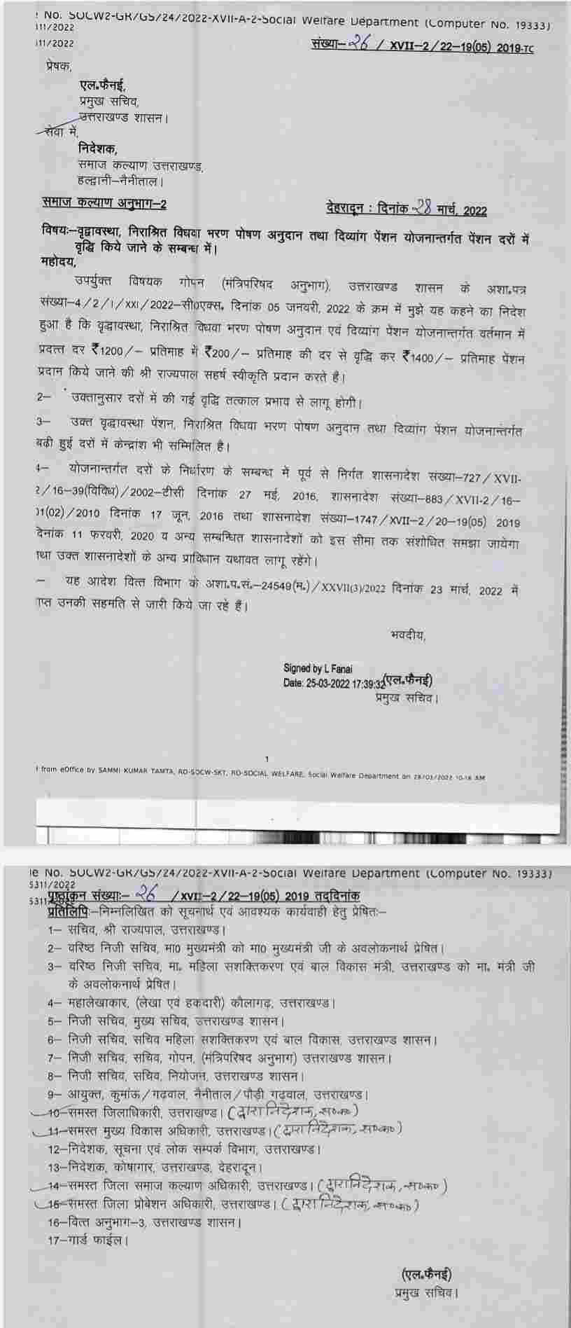 उत्तराखंड में वृद्घावस्था पेंशन में पति-पत्नी को मिलेगा लाभ, पात्र परिवार को ₹14400 के बजाए मिलेगी ₹33600 की सालाना पेंशन 2 Hello Uttarakhand News »